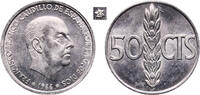 Spain 50 Centimos Spain Kingdom 1966 ????19-69 50 Centimos - Francisco Franco Aluminium (96% aluminium, 3.5% magnesium, 0.5% manganese) Madrid Min -
