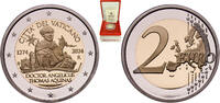 Vatican City 2 Euros Vatican City City State 2024 R 2 Euros - Francis (St. Thomas Aquinas) Bimetallic: nickel brass clad nickel centre in copper-nick -