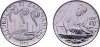 San Marino 100 Lire San Marino Republic 1972 100 Lire Stainless steel Istituto Poligrafico e Zecca dello Stato Mint (291000) 8.02g BU KM 20 -