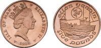 Isle of Man 5 Pounds British Crown dependencies Isle of Man 1988 PM 5 Pounds - Elizabeth II (3rd portrait) Nickel brass 20.1g BU KM 215 Schön 608 -