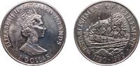 Great Britain 1 Dollar United Kingdom Pitcairn Islands 1990 1 Dollar - Elizabeth II (Establishment of Settlement) Copper-nickel Royal Mint 28.24g BU K -