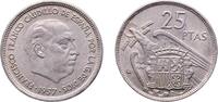 Spain 25 Pesetas Spain Nationalist Government 1957 *69 25 Pesetas - Francisco Franco Copper-nickel (75% copper, 25% nickel) Royal Mint of Spain ( -