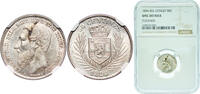 Belgian Congo, Rwanda and Urundi 50 Centimes Belgian Congo, Rwanda and Urundi 1896 50 Centimes - Léopold II Silver (.835) (200000) 10g NGC UNC KM 5 LA VCM-8 -