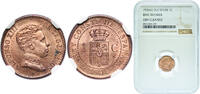 Spain 1 Centimo Spain Kingdom 1906 ????6 SLV 1 Centimo - Alfonso XIII (4th portrait) Bronze (95% copper, 4% tin, 1% zinc) Madrid Mint (7500000) -