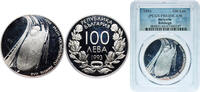 Bulgaria 100 Leva Bulgaria Republic 1993 100 Leva (XVII Winter Olympic Games - Bobsleigh) Silver (.925) Bulgarian Mint (33690) 23.33g PCGS PR 64 -