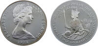 Cook Islands 2 Dollars Cook Islands Dependency of New Zealand Elizabeth II 1973 2 Dollars 20th Anniversary of the Coronation -