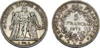 France 5 Francs France Third Republic 1873 K 5 Francs Hercules -