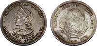 El Salvador 1 Peso El Salvador Republic 1895 C.A.M. 1 Peso -