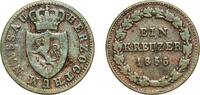 Duchy of Nassau 1 Kreuzer 1856 Wiesbaden Mint Germany Duchy of Nassau Ge... 4,40 EUR  Excl. 12,00 EUR Verzending