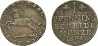 Duchy of Brunswick 1 Pfennig 1824 CvC Brunswick / Braunschwei Germany Du... 16,50 EUR  Excl. 12,00 EUR Verzending