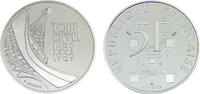 France 5 Francs France Fifth Republic 1989 5 Francs Eiffel Tower -