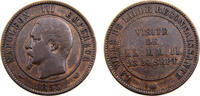 France Medal France Second Empire Napoleon III 1853 Medal Module de 10 Centimes, Monnaie de Visite -