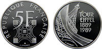 France 5 Francs France Fifth Republic 1989 5 Francs Eiffel Tower -