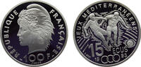 France 15 Ecus / 100 Francs France Fifth Republic 1993 15 Ecus / 100 Francs Mediterranean Games -