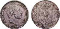 Philippines 50 Centavos Philippines Spanish colony Alfonso XII 1885 50 Centavos 12.9g -