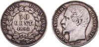 France 50 Centimes France Second Republic Louis-Napoleon Bonaparte 1852 A 50 Centimes 2.5g -