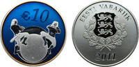 Estonia 10 Euro Estonia Republic 2011 10 Euro (Future) Silver (.999) 28.8g PF KM71 Schön65 -