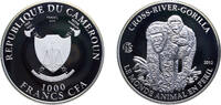 Cameroon 1000 Francs Cameroon Republic 2012 1000 Francs (Walking gorilla) Silver (.925) Royal Canadian mint (Ottawa) 20g PF KM58 -