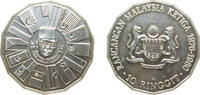 Malaysia 10 Ringgit Malaysia Constitutional Monarchy 1976 FM 10 Ringgit - (3rd Malaysian Plan) Silver (.925) (200000) 10.82g UNC KM 17 Schön 65 -