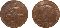 France 10 Centimes France Third Republic 1898 10 Centimes Bronze Paris Mint (4000000) 10g AU F 136 Gad 277 Schön 183 KM 843 GEM 34.1 / 34.7 / 34.8 -