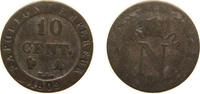 France 10 Centimes France First Empire 1809 A 10 Centimes - Napoleon I Billon (.200 silver) Paris Mint (7527115) 2g VF F 130 Gad 190 KM 676.1 -