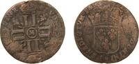 France 15 Deniers France Kingdom 1693 M Quinzain - Louis XIV Billon (.208 silver) Toulouse Mint 1.4g VF Dy royales 1581 Ciani 1979 -