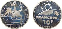 France 10 francs France Fifth Republic 1998 10 Francs (World Cup) Silver (.900) (100000) 22.2g PF KM 1162 -
