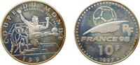 France 10 Francs France Fifth Republic 1997 10 Francs (World Cup 98, Argentine) Silver (.900) (100000) 22.2g PF KM 1161 -