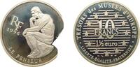 France 10 Francs France Fifth Republic 1996 10 Francs / 1½ Euro (Le Penseur) Silver (.900) (15000) 22.2g PF KM 1124 -