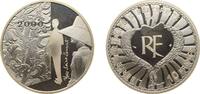 France 5 francs France Fifth Republic 5 Francs (Yves Saint Laurent) Silver (.900) 13g PF KM 1215 -