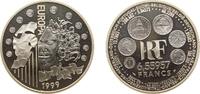 France 6,55957 Francs France Fifth Republic 1999 6,55957 Francs (Europa) Silver (.900) (25000) 22.2g PF KM 1255 -