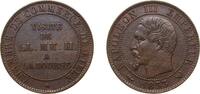 France NULL France Second Empire 1853 Jeton - Napoléon III Chambre de commerce Lille Bronze Lille Mint 5g UNC -