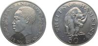 Tanzania 50 Shilingi Tanzania Republic 1974 50 Shilingi Silver (.500) Royal Mint (8826) 31.85g BU KM 8 Schön 10 -