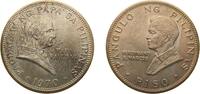 Philippines 1 Piso Philippines Republic 1970 1 Piso (Pope Paul VI) Silver (.900) (Copper .100) San Francisco Mint (30000) 26.45g UNC KM 202a Schön -