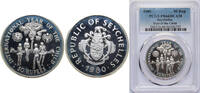Seychelles 50 Rupees Seychelles Republic 1980 50 Rupees (UNICEF and International Year of the Child) Silver (.925) (25000) 19.44g PCGS PR 66 KM 42 Sc -