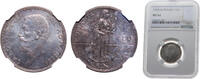 Romania 1 Leu Romania Kingdom 1914 1 Leu - Carol I Silver (.835) 5g NGC MS 62 KM 42 -