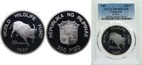 Philippines 200 Pesos Philippines Republic 1987 200 Piso (WWF) Silver (.925) Royal Mint (25000) 25g PCGS PR 68 KM 248 Schön 9 -