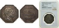 France Jeton France Kingdom ND Jeton - Amiens Medical Society Caqué Silver NGC MS 61 -