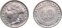 British Malaysia 10 Cents British Malaysia Straits Settlements British colony 1888 10 Cents - Victoria Silver (.800) Royal Mint (Tower Hill) (1075000) 2.7 -