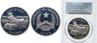 Guinea-Bissau 50 000 Pesos Guinea-Bissau Republic 1996 50 000 Pesos (Hippopotamus-Female and calf) Silver (.925) 31.47g PCGS PR 67 KM 36 Schön 40 -