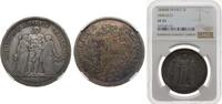 France 5 Francs France Second Republic 1848 BB 5 Francs (Hercule, 2nd republic) Silver (.900) Strasbourg Mint (2349728) 25g NGC VF 35 F 326 Gad -