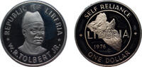 Liberia 1 Dollar 1976 Liberia Republic 1976 1 Dollar Copper-nickel (2131... 20,90 EUR  plus 12,00 EUR verzending