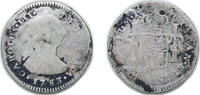Peru 1 Real Peru Spanish colony 1783 LME MI 1 Real - Carlos III (Colonial Milled Coinage) Silver (.903) Lima Mint 2.70g F KM 75 -