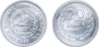 Mongolia 20 Möngö Mongolia People's Republic 1959 20 Möngö Aluminium (3600000) 1.06g UNC KM 26 -