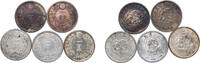 Japan 1 Yen Japan 1894- 1912 1 Yen LOT 5- Meiji Mutsuhito (ASK PRICE FOR LARGE LOT ) Silver (.900) 26.96g XF Y A25.3 JNDA 01-10A -