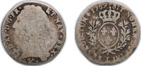 France ⅒ Silver Ecu France 1769 L ⅒ Ecu - Louis XV Silver (.917) Bayonne Mint 2.44g F Dy royales 1683 GadR 292 Ciani 2127 -