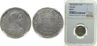 France 5 Sols France Principality of Orange 1665 1⁄12 Ecu - William Henry (shield of Orange and Nassau) Silver NGC MS61 Top Pop Dy féodales 2 -
