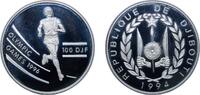 Djibouti 100 Francs Djibouti (1977-date) Republic 1994 100 Francs (Olympic Games) Silver (.925) (30000) 31.44g PF KM 30 Schön 29 -