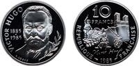 France 10 Francs France Fifth Republic 1985 10 Francs (Victor Hugo - BU) Silver (.900) (30000) 12g PF KM 956a F 5200/2 F 1300/2 Gad 819 KM 956b -