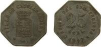 France 25 Centimes France Commune of Castelnaudary Third Republic 1917 25 Centimes Nickel-zinc 2.56g VF El Mon. 10.3 -